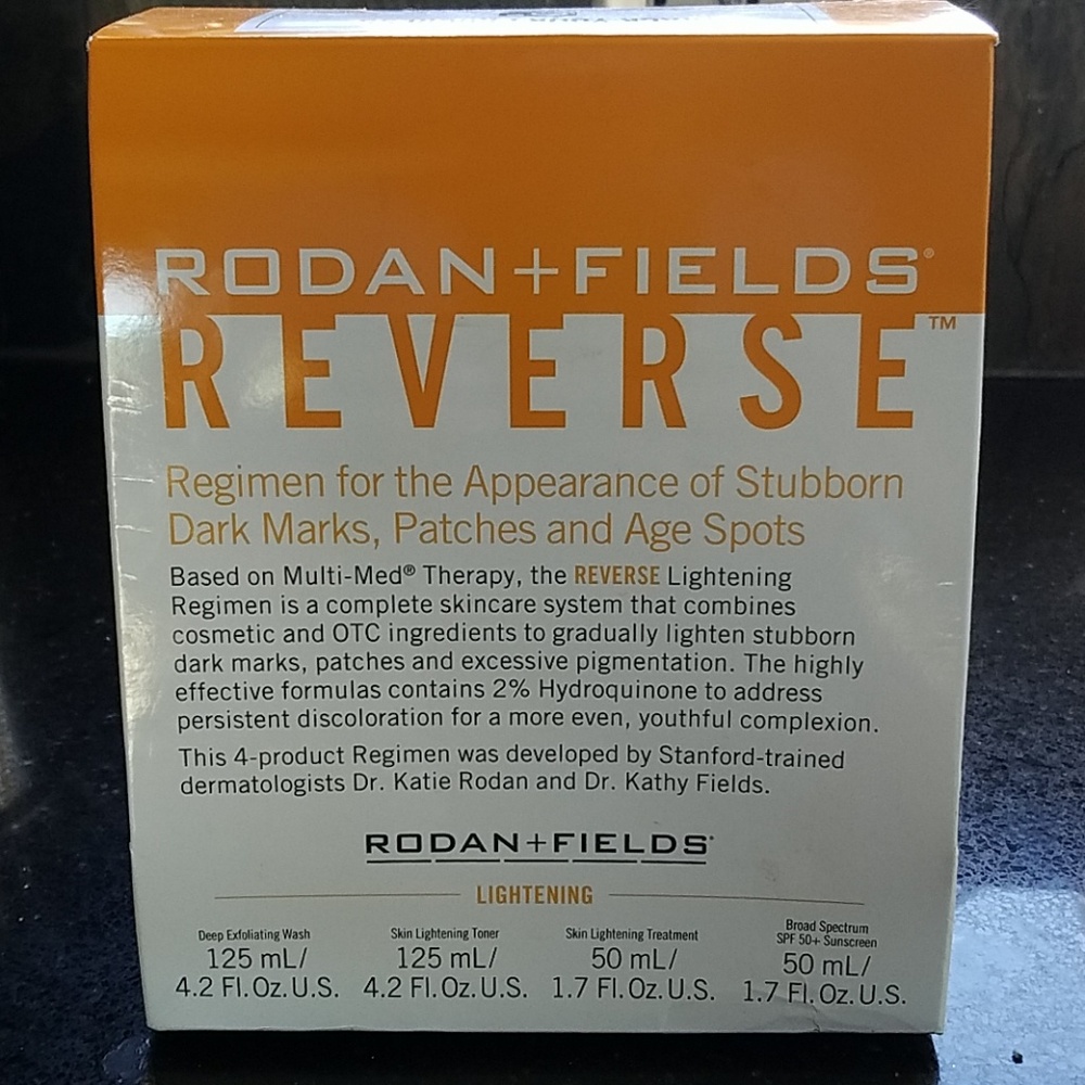 Rodan and Fields Reverse Regimen -lightening